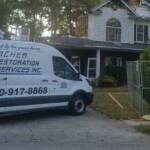 Archer Restoration service van responding to residential fire damage